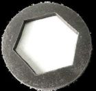 Arandela hexagonal p/ traba perno Ø 38